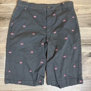 Old Navy Boys XL 16 Shorts American Flag U.S.A. All Over‎ Print Adjustable